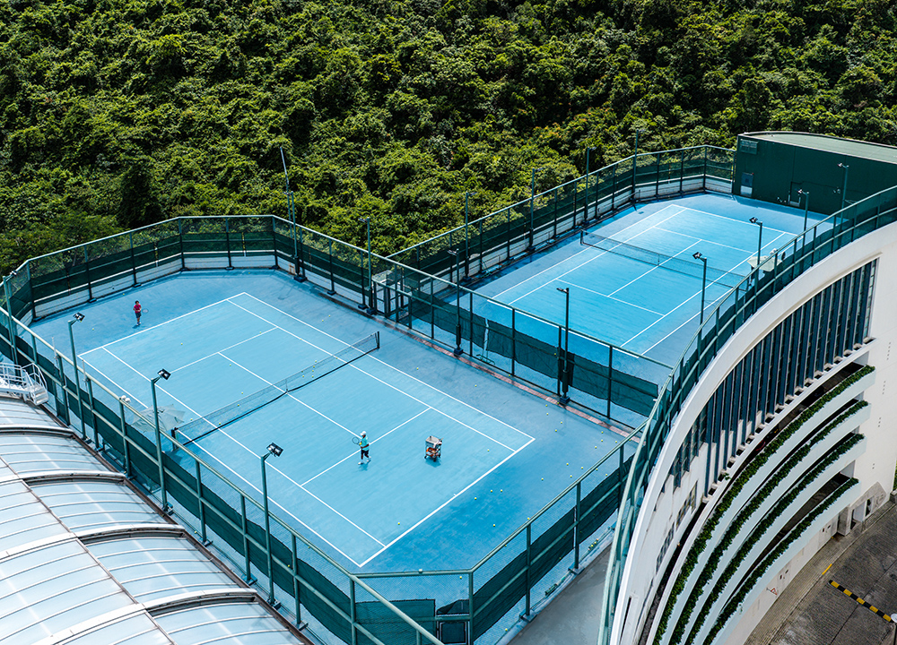 香港浅水湾影湾园｜住客会所｜网球场｜南区度假式生活