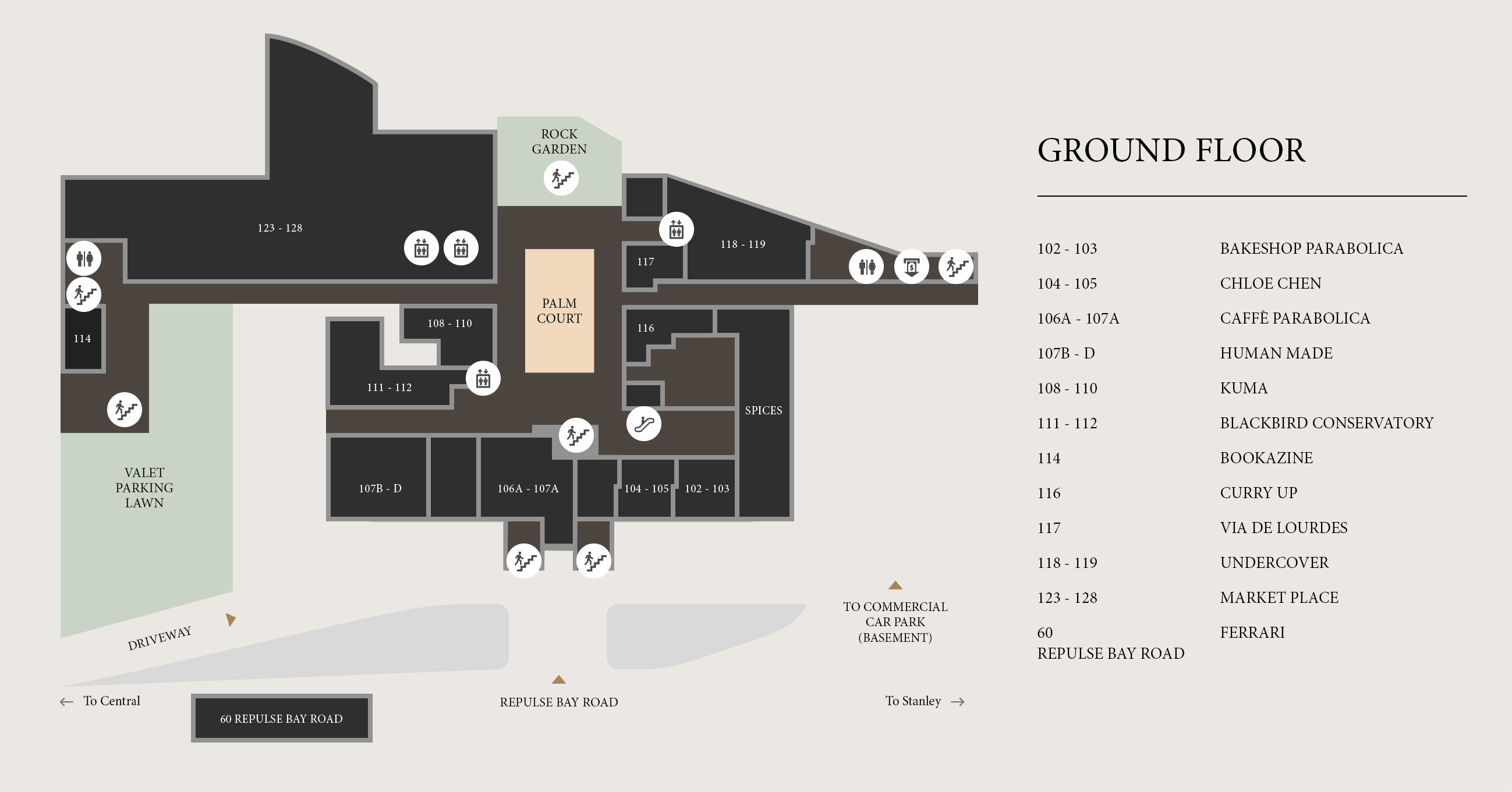The Repulse Bay Arcade - Floor Plan - Ground Floor - EN